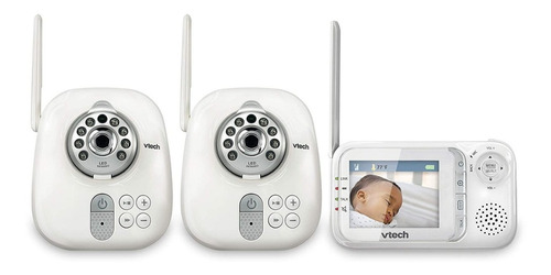 Monitor Con Dos Camaras Para Bebe Color Blanco Vtech