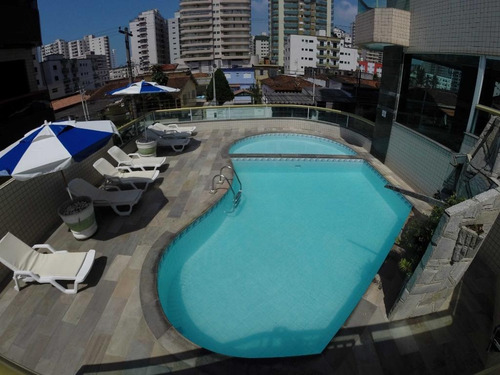 Apartamento Planejado Com Vista Do Mar 3 Dormitórios À Venda, 117 M² Por R$ 485.000 - Tupi - Praia Grande/sp - Ap3495