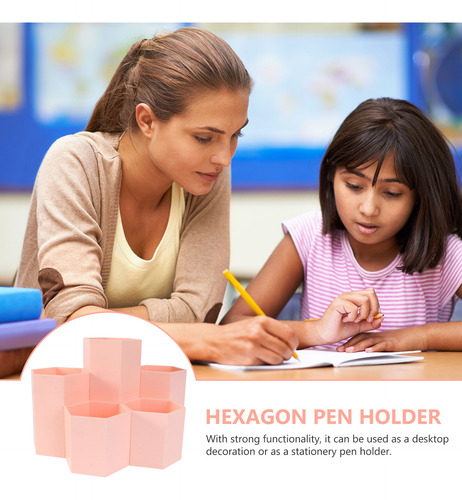 Caja De Almacenamiento De Escritorio Con Soporte Hexagonal P