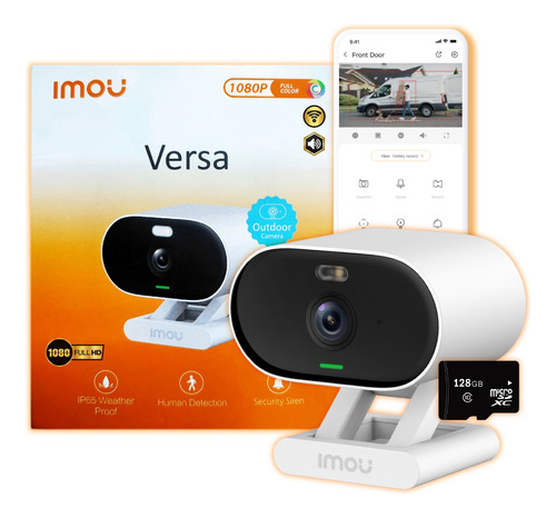 Camara De Seguridad Imou Versa Wifi Ip Robotica + Sd 128 Gb