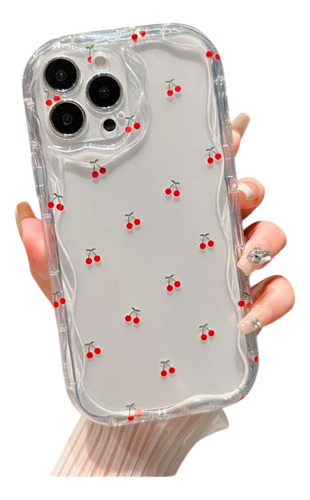 Funda Celular iPhone 13/14/15 Pro/ Pro Max Cerezas Cherry