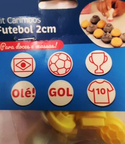 Kit Carimbos Bolos Doces Futebol Com Camisa Nº 10