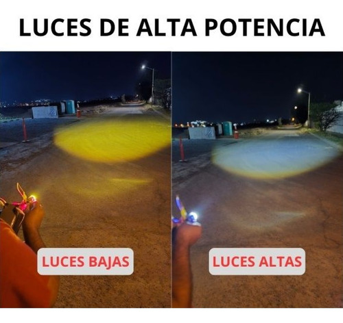 Foco Led Faro Bicolor H4 Motocicleta Italika 150z