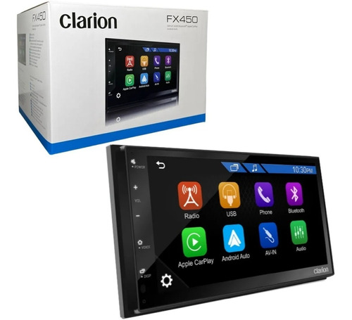 Autoestereo 7  Carplay Android Auto Usb Bt Clarion Fx450