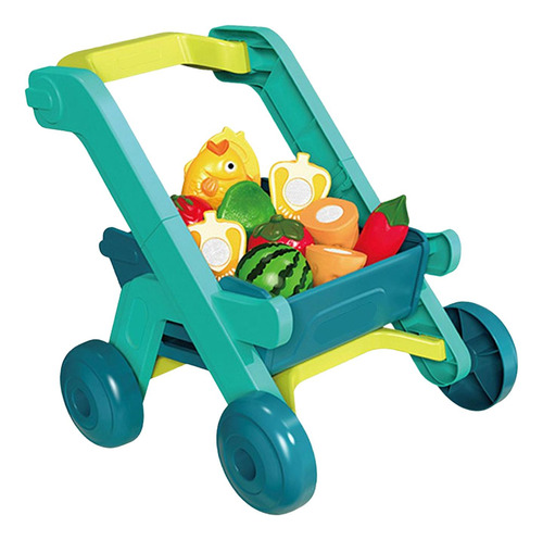 Play House Toys Shopping Trolley Cart Lovely Fruit Food