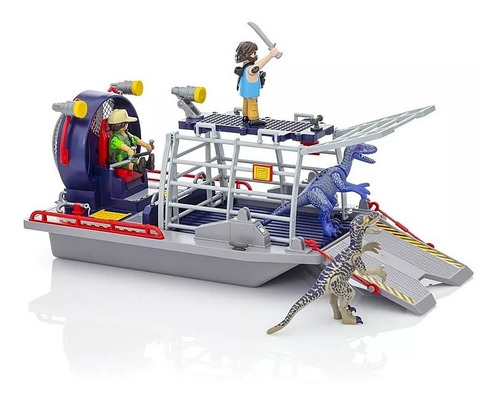 Playmobil Dinos 9433 Hidrodeslizador Con Jaula Para Raptor 67