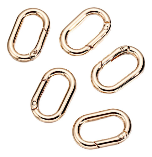 2 X 5 Anillos Ovalados De Resorte, Conector De Mosquetones,