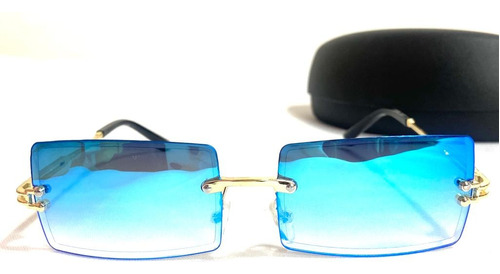 Lentes De Sol Rectangular Tendencia Con Protección Uv400