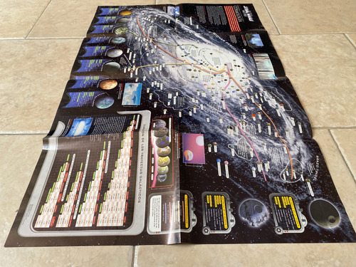 Poster Del Mapa De La Galaxia Star Wars Fact File Deagostini (Usado)