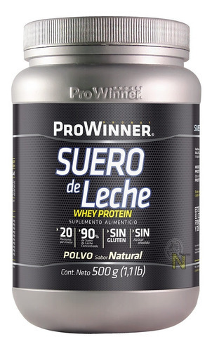 Imagen 1 de 1 de Suero De Leche (natural 500 Gr) Prowinner Sabor Natural