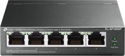 Tp-link Tl-sf1005p | Conmutador Poe Fast Ethernet De 5 Puert