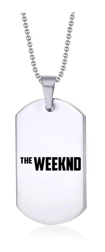 Collar The Weeknd Joya Unisex Acero Quirúrgico 316l