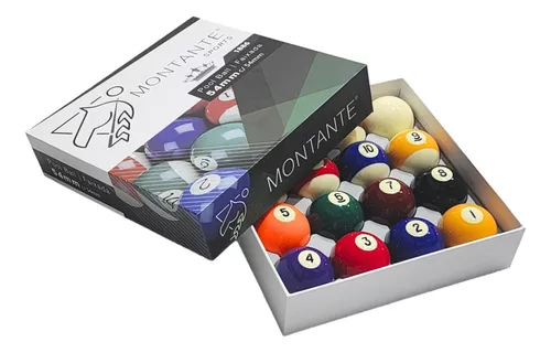 Jogo De Bolas Numeradas Importada Billiards 52.4mm