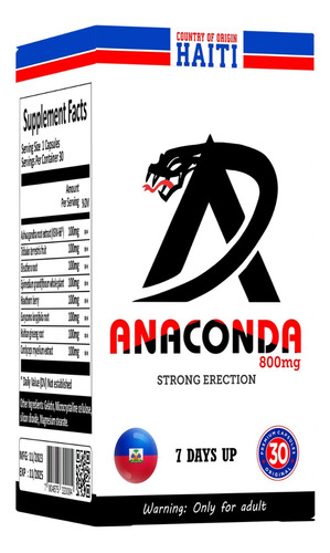 Erección Fuerte - Firme Y Duradera . Potenciador Anaconda