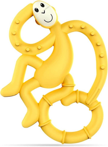 Mordedera Para Bebé De Silicón Ezpz Mini Mono Suave Color Amarillo