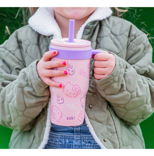 Zak Vaso Con Popote Termos Acero Inoxidable Personajes 532ml
