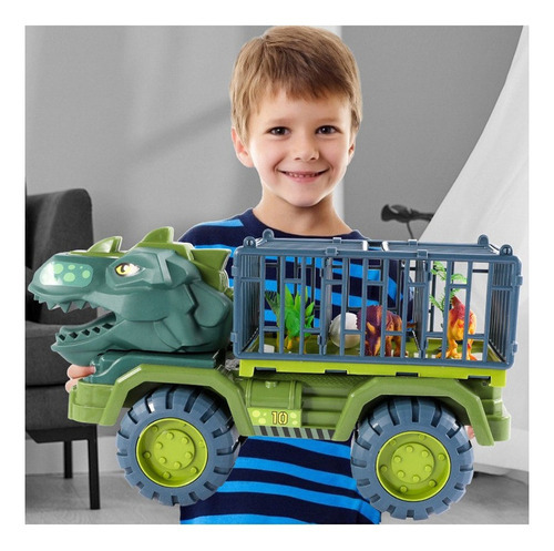 Grande Transportador De Caminhão De Cabeza De Dinossauro Pre Color Tyrannosaurus Rex Personaje Dinosaur Transport Toy Car