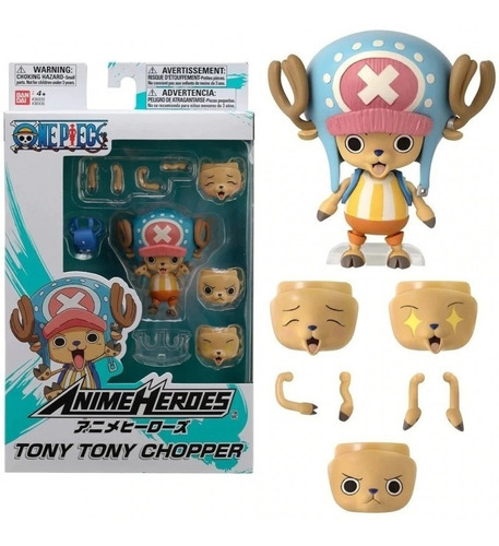 Muñeco One Piece Anime Heroes Tony Tony Chopper Bandai M4e 