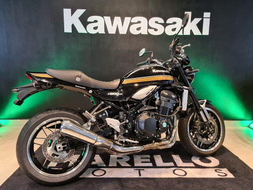 Imagem 3 de 10 de Kawasaki - Z900 Rs Preta 2022 - Lançamento