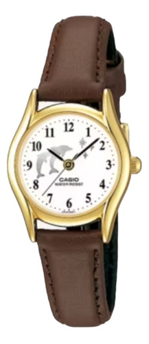 Reloj Casio Dama Ltp-1094q-7b9rdf / Analógico / Bisel Dorado