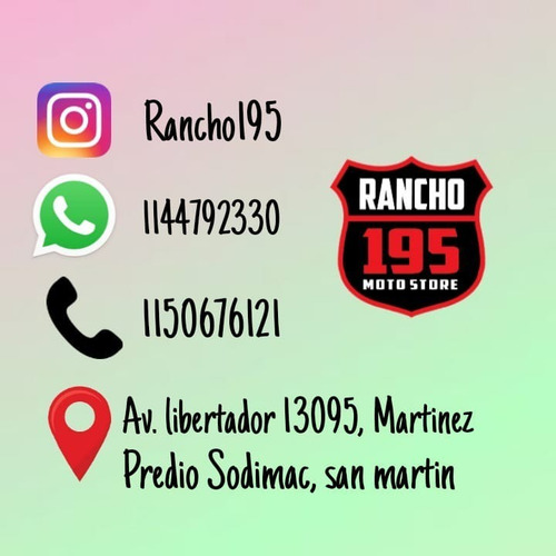 Motomel Blitz Base 110 V8 Rancho 195 Martinez