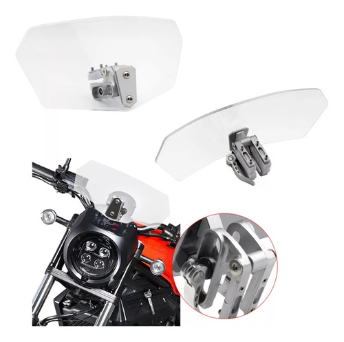 Deflector Extensión Aire De Parabrisas Windshield Moto