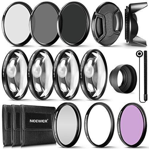 Neewer 58mm Filtro De La Lente Completo Kit De Accesorios Pa