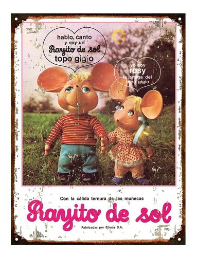Chapa Vintage Publicidad Antigua Muñecas Rayito De Sol M662