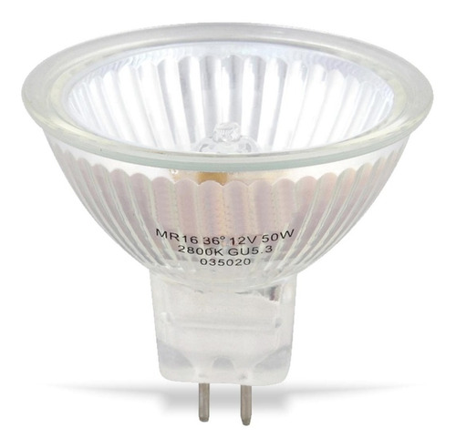 Imagem 3 de 8 de Kit 5 Lâmpadas Dicróica Halógena 36º 50w 12v Gu5.3