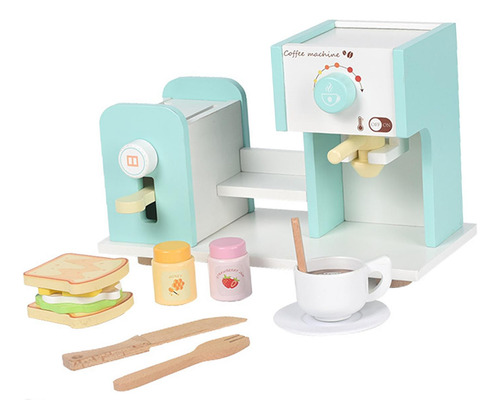 Cafetero De Madera Toy Fetend Play El Electrodoméstico