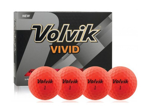 Bolas Golf Volvik Vivid Fucsia Caja X 12 Unid.