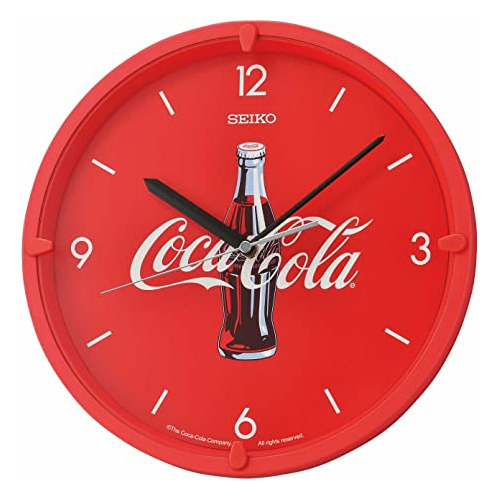 Seiko Reloj De Pared Coca-cola De Edición Limitada, Color Ro