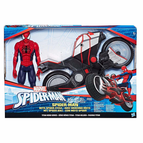 Hasbro Spiderman Moto Vehiculo Titan Hero Series Original