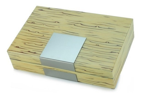 Estuche Para Joyas Alajero Ice Burl Y Metal