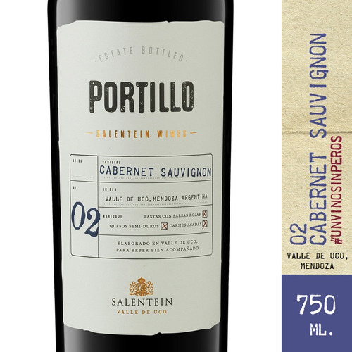 Vino Portillo Cabernet 750 Cc