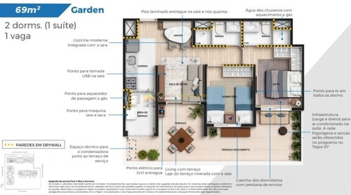 Imagem 25 de 26 de Apartamento Em Condomínio Padrão Para Venda No Bairro Chácara Santo Antônio (zona Leste), 2 Dorm, 1 Suíte, 1 Vagas, 51 M - 4846