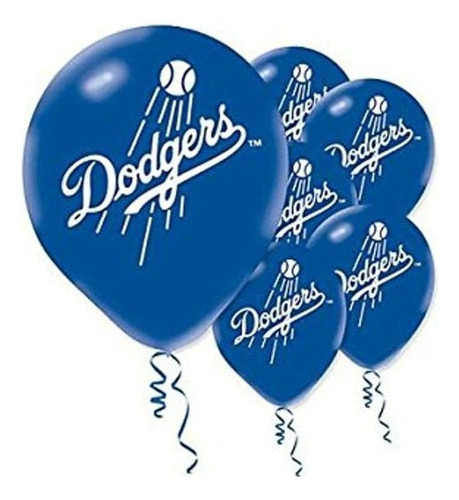 Globos De Látex Impresos, Diseño De Los Angeles Dodgers Majo