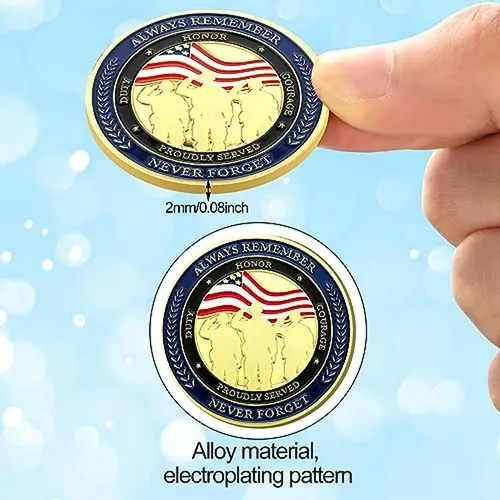 Lote De 10 Monedas Conmemorativas Militares Agradecimiento V