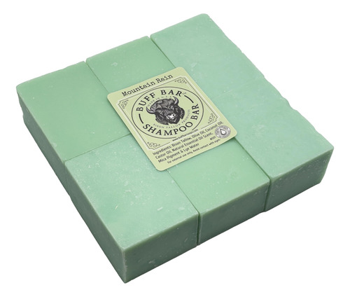 Shampoo Bar Big Crazy Buffalo Pure Bison Tallow Buff 6 Pack