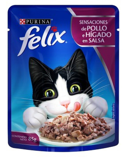 Felix Pollo E Higado En Salsa 85gr (pcx10un)