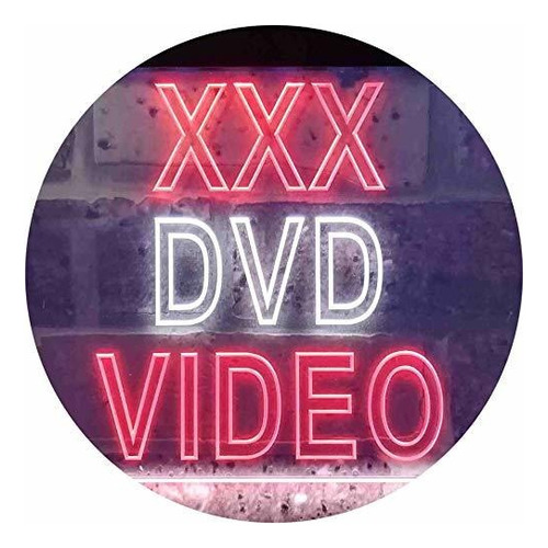 Señal De Neón - Advpro Xxx Dvd Video Shop Illuminated Dual 