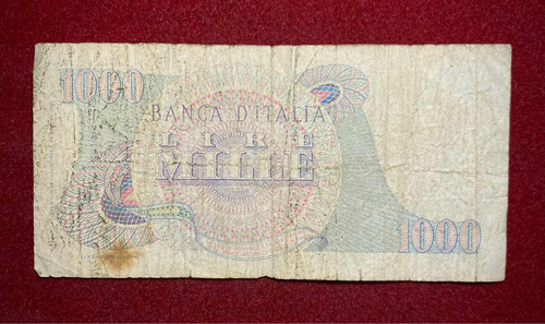 Billete 1000 Liras Italia 1962 Pick 96 A Verdi (Usado)