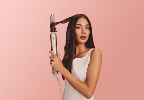 Modelador De Cabelo Lisos E Ondulados Shark Flexstyle 220v Rosé