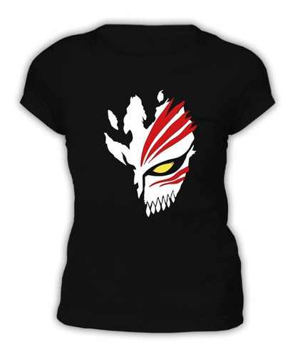 Polera Mujer - Máscara Hollow De Ichigo Bleach Anime Manga