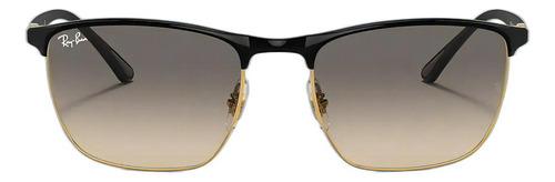 Lente Ray-ban Rb3686 18732, negro y gris degradado