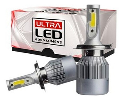 Par Lampada Ultra Led 6000 Lúmens Hb4 Tay Tech 9006 Carro 