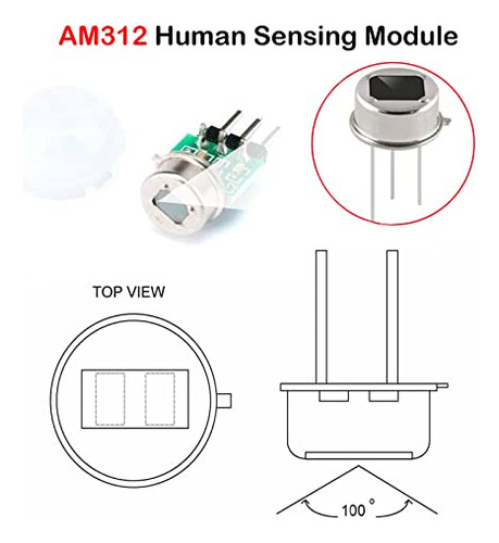 Módulo Sensor De Movimiento Infrarrojo Pir Hc-sr312 - 5pcs