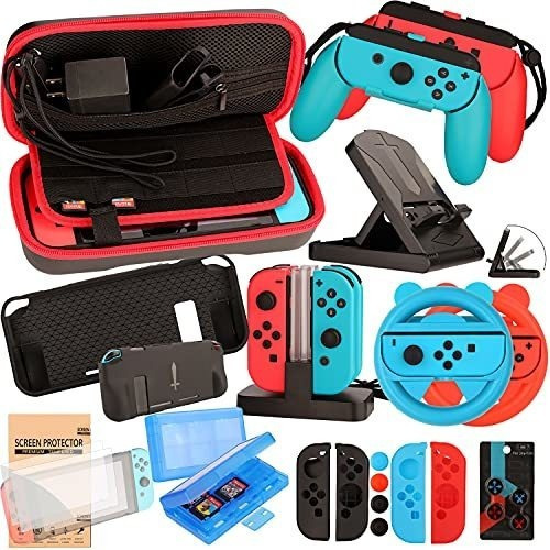 Kit Accesorios Juegos De Nintendo Switch Bundle Wheel Grip