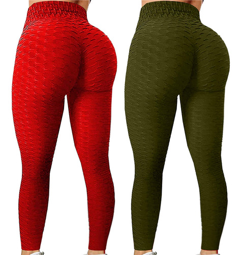 2 Polaina Yoga Para Mujer Pantalon Elastico Talle Alto