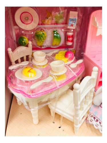 Playset Conejos Con Muebles De Hogar Y Accesorios